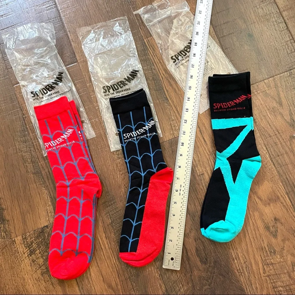 Marvel SPIDERMAN trio of socks, NWOT